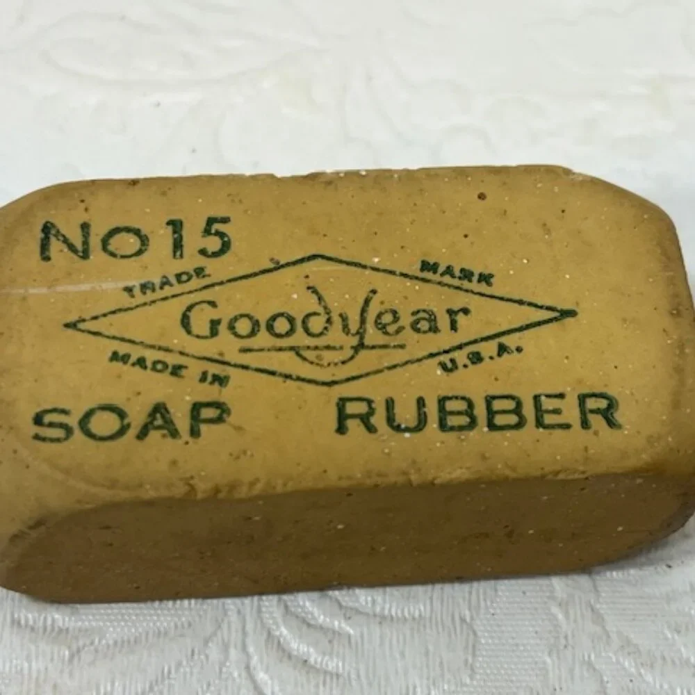 VTG 50's Goodyear Brand Pencil Eraser Number 15 Made In USA Soap Rubber 2.25